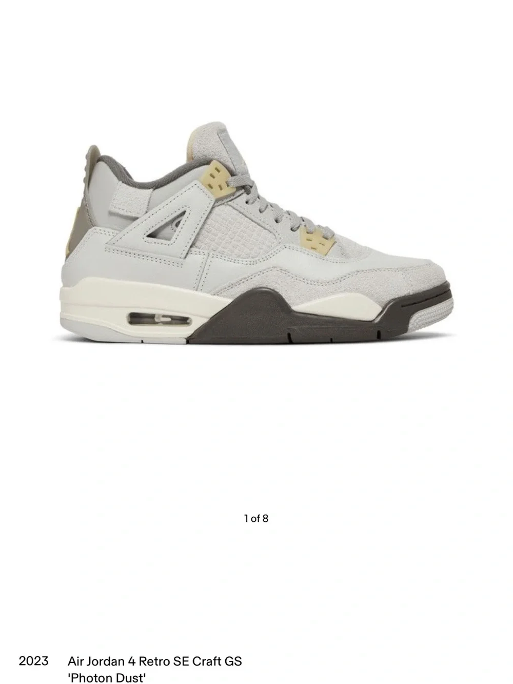Jordan Kids Sneakers in White, Gray and Black